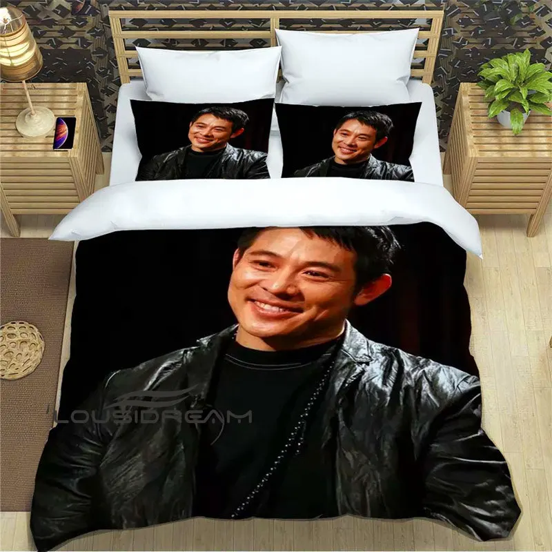

Jet Li Kung Fu Superstar 3D Printed Oversized Bedding Set with 3-piece Adult Double Bed Sheets, Duvet Covers, and Pillowcases