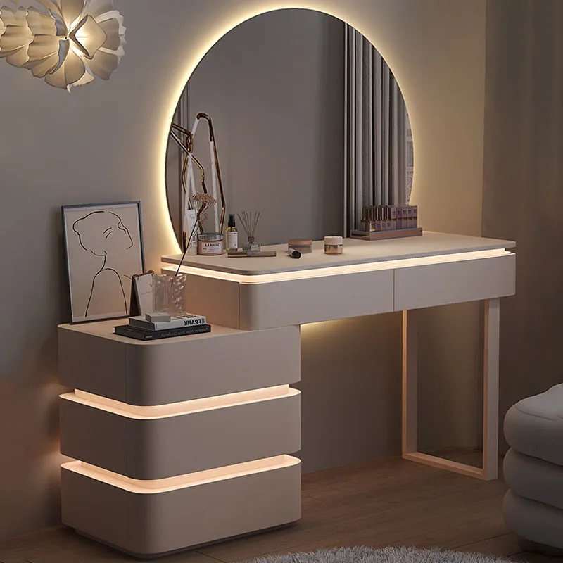 

Beauty Dressers Organizer Bedroom Nordic Vanity Study Salon Storage Dressers Luxury Meubles De Chambre Furniture HDH