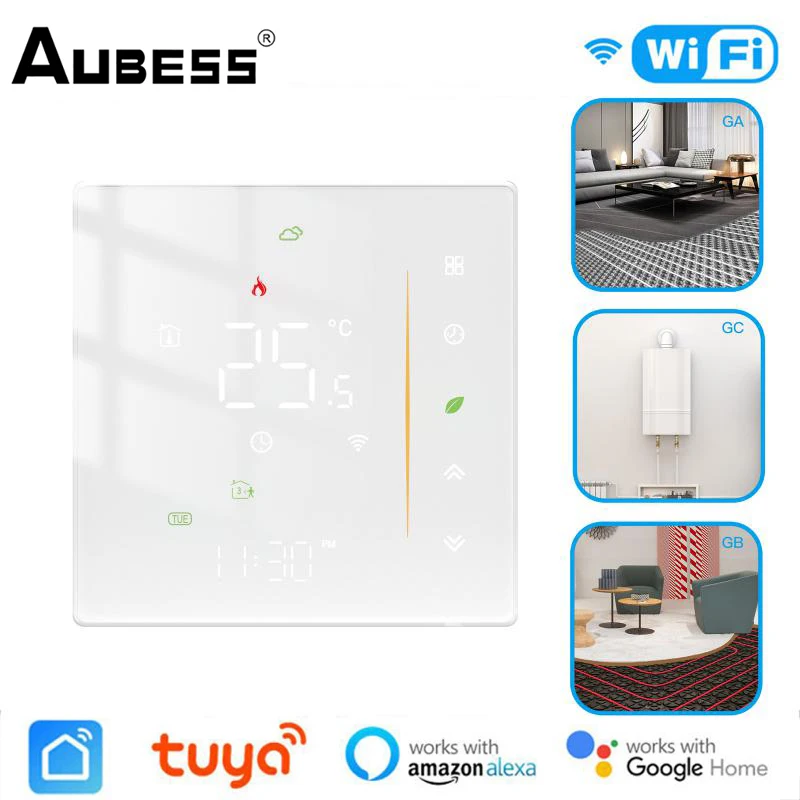 

Tuya WiFi Smart Water/Electric Floor Heating Thermostat Water Gas Boiler Temperature Smart Life Control Via Alexa Google Home