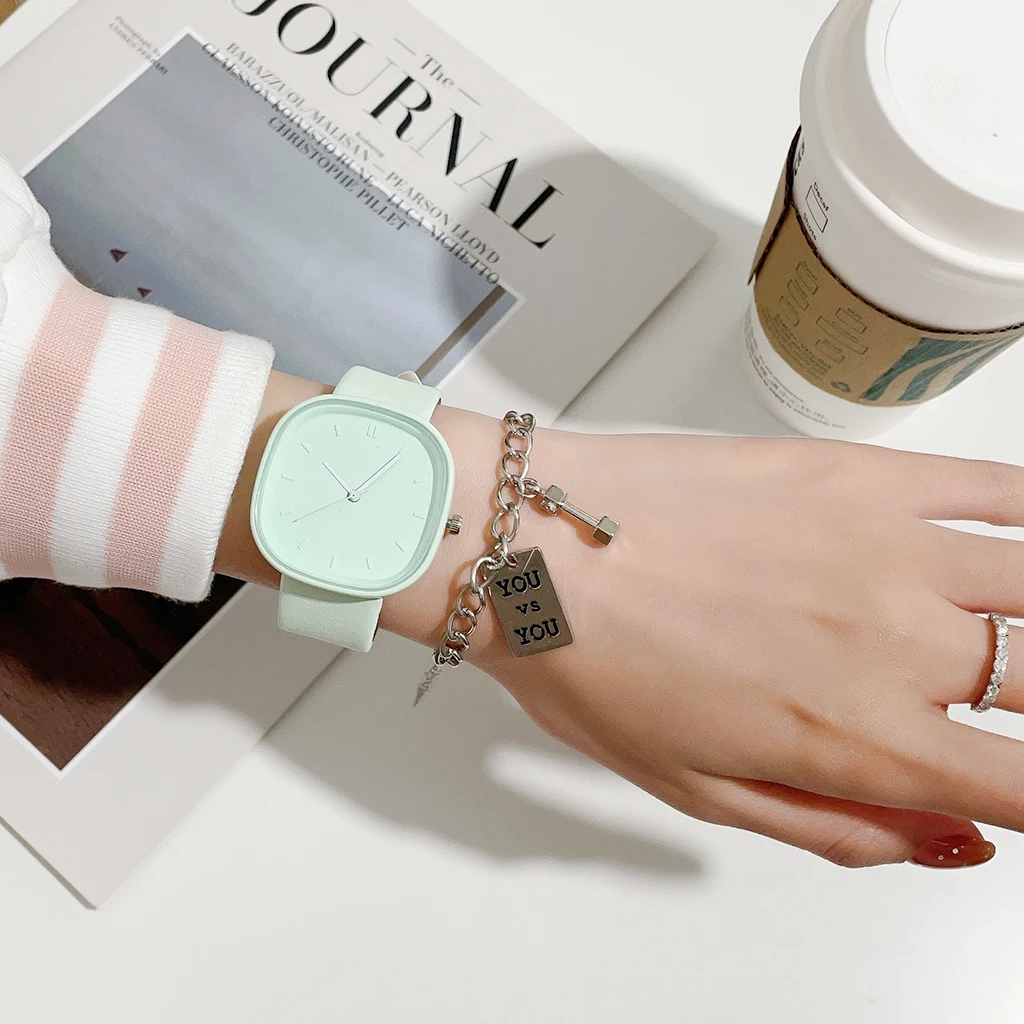 

2PCS Lovely Backle Watches Women Style Fashion Wristwatch Quartz Watch Set Ladies Clock For Female Relogio Feminino NO BOX