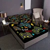 Games Print Fitted Sheet Set Soft Comfortable Breathable Bedding Set For Bedroom Guest Room (1* Fitted Sheet + 1/2*Pillowcases) 2