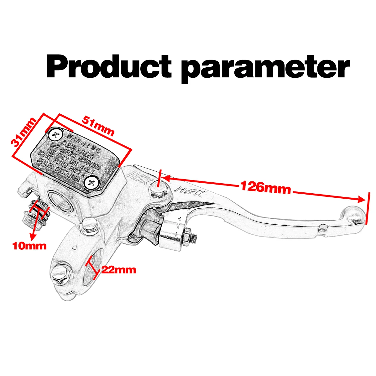 Für KTM XCW XCF-W EXC EXC-F SX SXF XC XCF 6 Tage TPI 125 250 300 350 500 2014-2023 Motorrad Vorderradbremssattel Hauptzylinder – Detail 4
