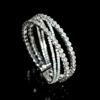 Fashion Full Handmade Rhinestone Bracelet Geometric Open Bracelet Ladies Bracelet Bridal Bracelet Wedding Jewelry Gift 3