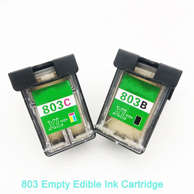 Vilaxh Hp803 Cartucho para Recarregáveis Edibel Cartucho de Tinta para Impressora de Café Impressora de Alimentos para hp 803bk 803 Cor - Imagem 5