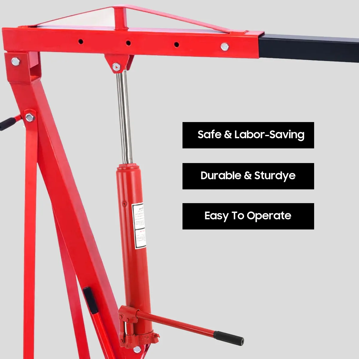 12 Ton Hydraulic Jack Repair Tool Long Ram Manual Replacement 8T Engine Hydraulic Jack Lift Hoist Tool