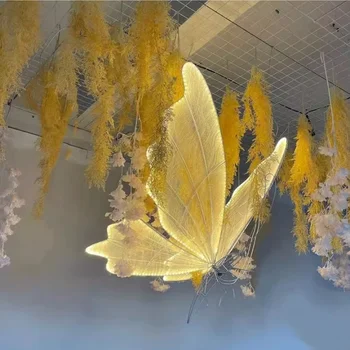 Butterfly Wedding Decor Floor Light with Base LED Lace Ceiling Lamp Romantic Creative Lamps Road Load Walkway Party Stage Lights 3