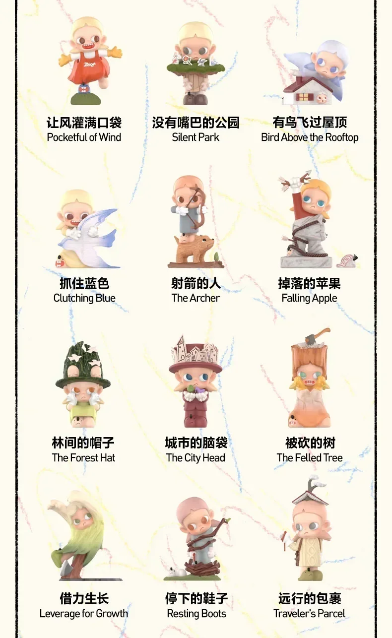POP MART Zsiga Borderline Drifter Series Blind Box Toys Kawaii Anime Action Figure Caixa Caja Surprise Mystery Box Dolls Girls