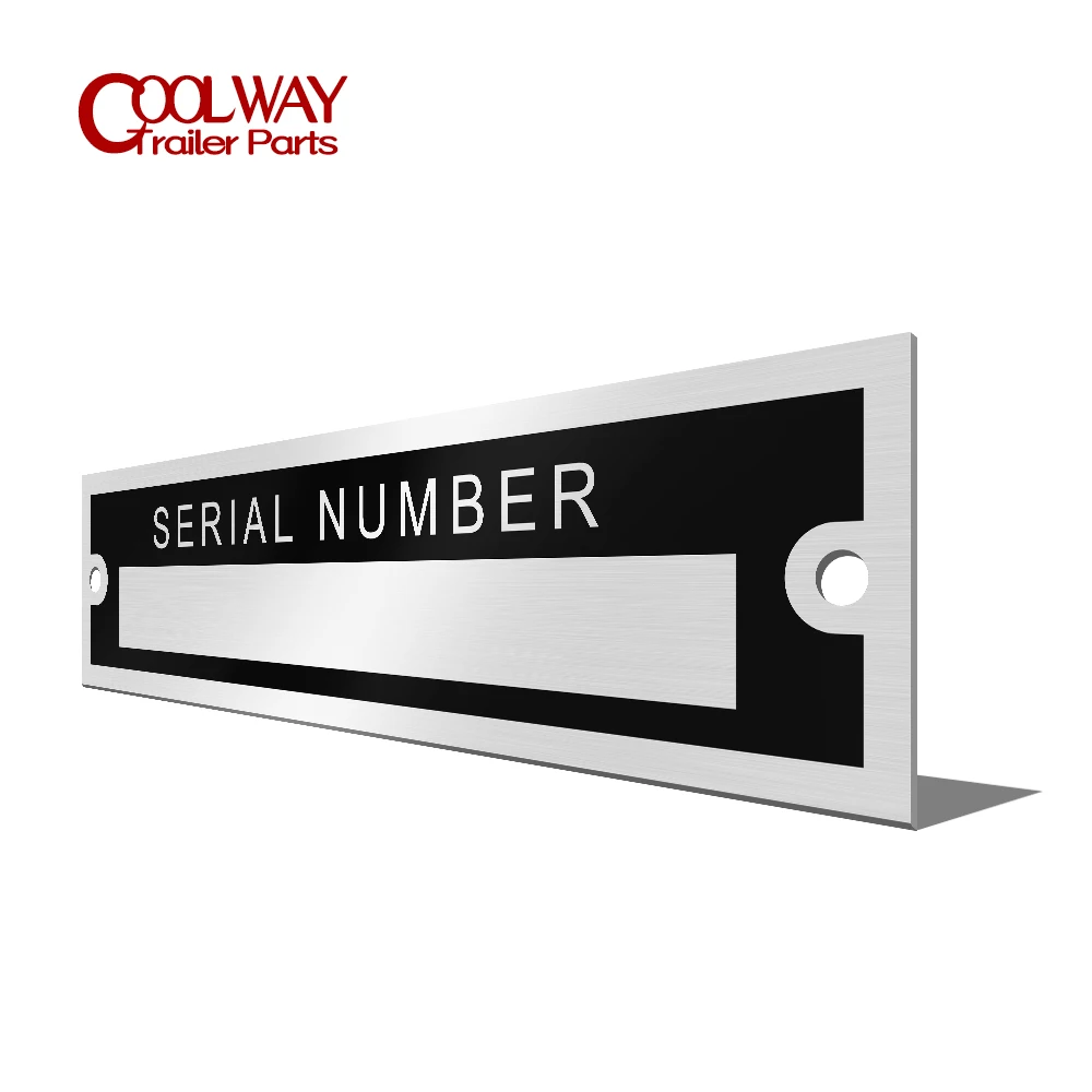 Aluminum Chassis ID Tag Vehicle Identification VIN Plate Blank Engraved 100 X 25 RV Camper Caravan Trailer Parts