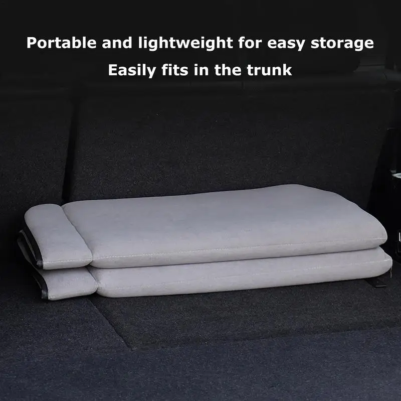 Car Backseat Sleeping Mattress Foldable Auto Rear Seat Folding Bed Double Sided Back Seat Sleeping Bed Pad For Car Interior
