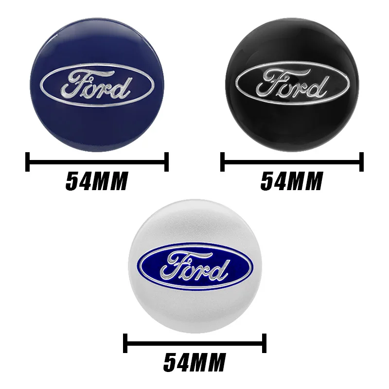 4Pc 54mm Car Wheel Center Cap Hub Covers Badge Accessories For Ford Focus 2 Mk3 Mondeo Max Fusion Ranger Escort Explorer Mustang