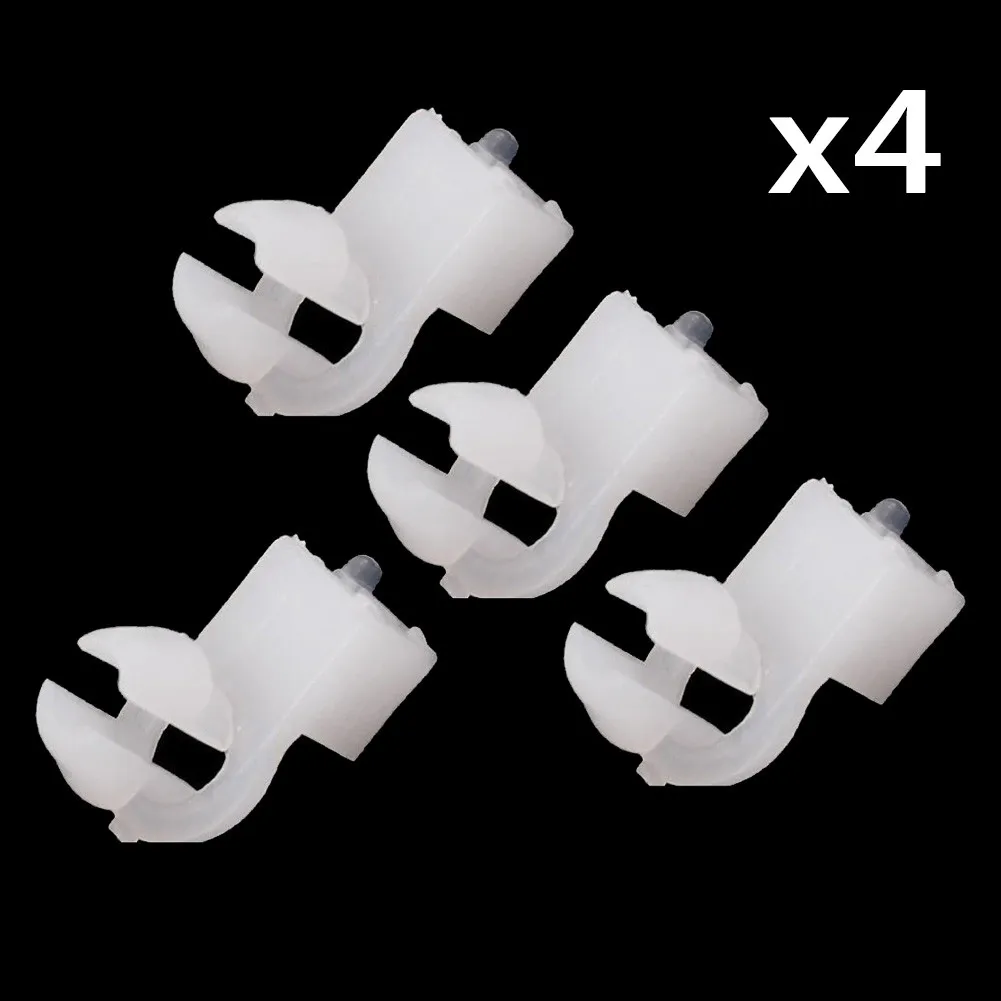 

4 X Car Door Hole Door Lock Fastener Rod Clip White Auto Trim Panel Plastic Fastener Retainers Car Wire Clip Door Lock Rod Clips