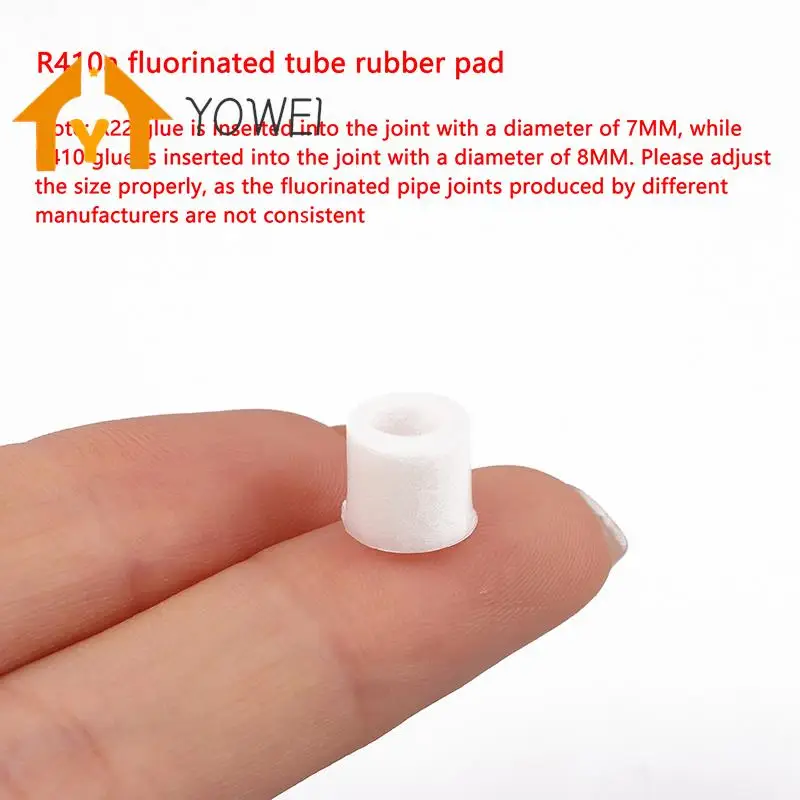 For Air Conditioner Refrigerator 10PCS R410A/R22 Refrigerant Filling Tube Plastic Sealing Gasket Valve Pipe Rubber Ring