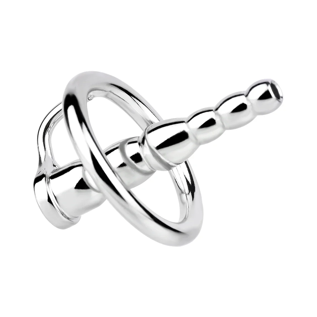 FAAK Pullover Ribbed Stainless Steel Hollow Penis Urethral Plug Wearable Ejaculation Delay For Men Male Masturbator penis sex toys