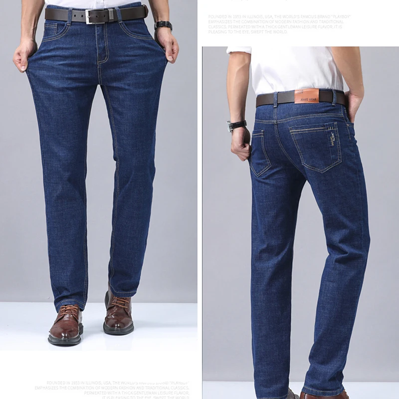Straight Business Soft Fashion Men's Denim Jeans Thin Summer New High Quality Pants New Arrivals Dropship High Quality Pants 6