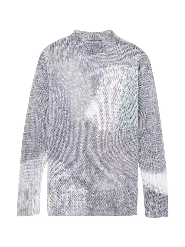 

Женский Длинный пуловер с круглым вырезом и длинным рукавом