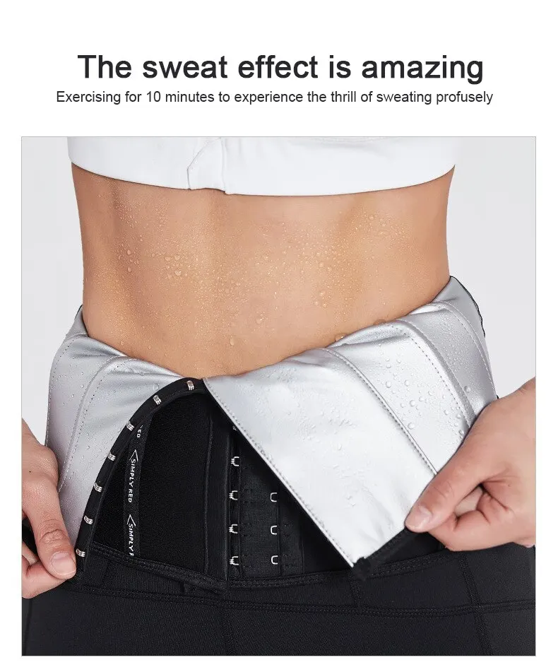 Sauna Sweat Belt Sweat to Lose Weight Woman Postpartum Waist Trainer Slimming Sheath Woman Flat Belly Fat Burning Girdle