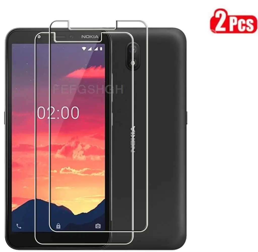 Vetro Temperato Protettivo Hd Per Nokia C2 5.7 "Nokia C2 2020 Pellicola Protettiva Per La Protezione Dello Schermo