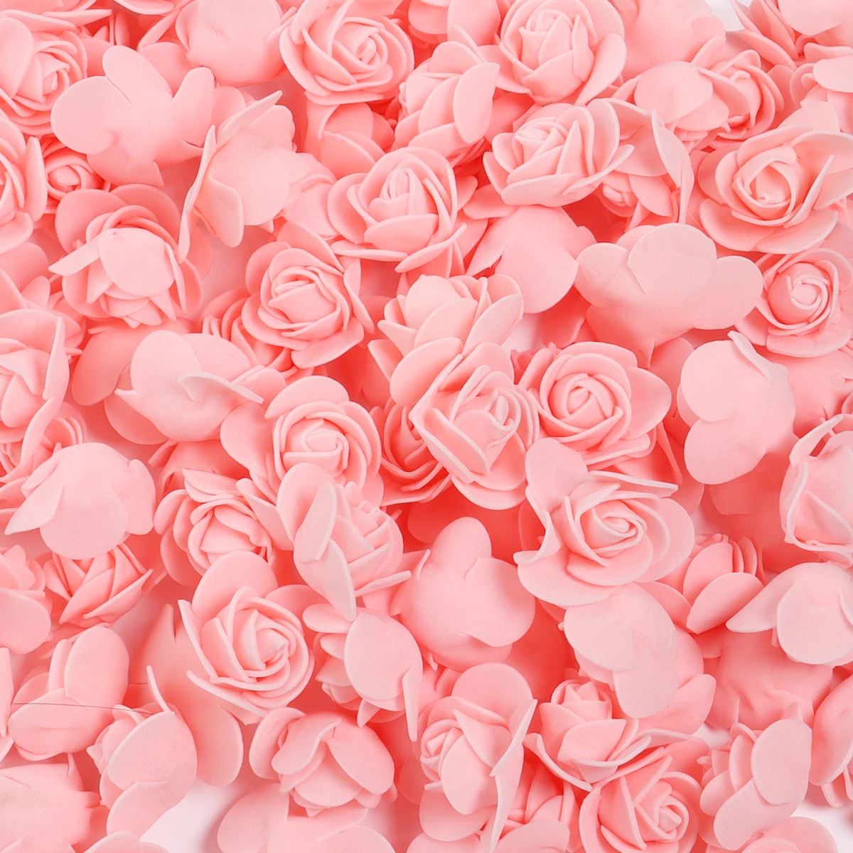 50 stücke PE Schaum Rose Kopf 3,5-4,5 cm Künstliche Blume Für DIY Hochzeit Geburtstag Party Rose Bär Valentinstag geschenke Girlande Dekor – Detail 17