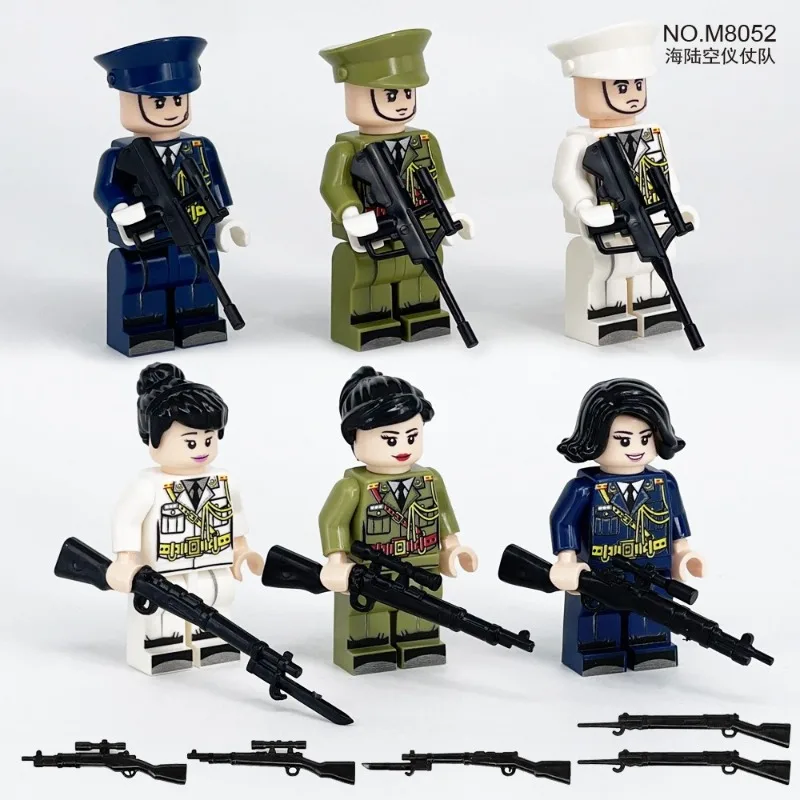 국경 간 도매 국기 흔들기 의장대 M8256 국경 간 도매 어린이 조립식 소형 블록 장난감