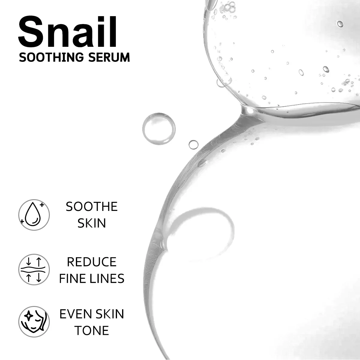 100ml 92% Snail Soothing Facial Essence Multi in One Skin Care Hydrating and Moisturizing Face Serum 3