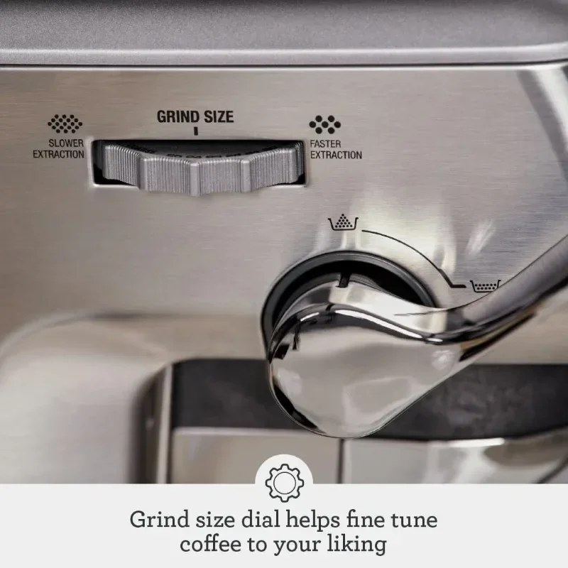 Breville the Barista Express Impress Espresso Machine with Grinder & Milk Frother, Espresso Maker with Assisted Tamping 4