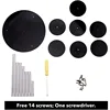 1Set 7-Tier Action Figure Stand Round Acrylic Display Stand Collectibles Organizer Holder Black Layered Display Stand 3
