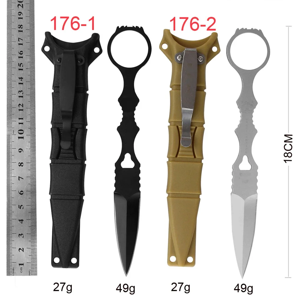 

New BM176 D2 straight knife fixed blade handle folding Pocket EDC Camping Survival Knives xmas Gift