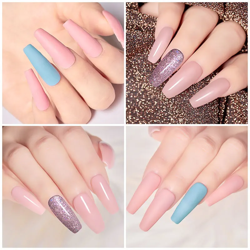 Mtssii 10g Dipping Nail Powder Set Matte Nail Glitter Dipping System Nail Kit Dust Nail Art Decoration Natural Dry Without Lamp 4
