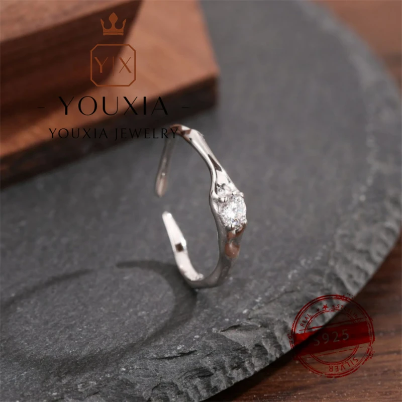 

Hot selling European and American style simple love design party fine jewelry 925 sterling silver rings for women Jewelry Gift