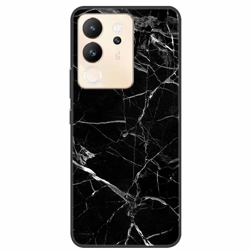 Lovely Marble Print TPU Silicone Phone Cover - Soft and Stylish Protection with Cool Design