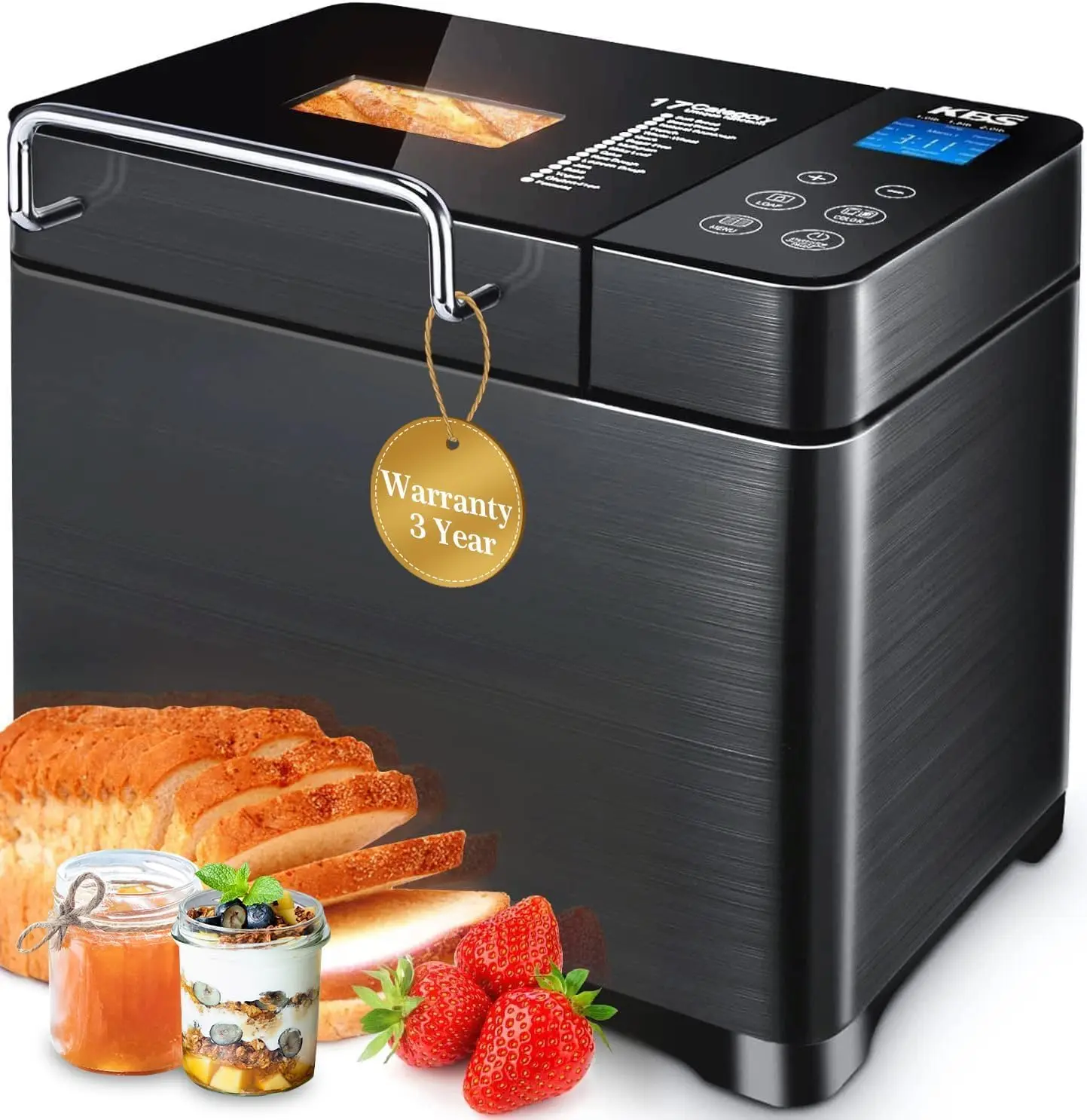 ماكينة صنع الخبز، من الفولاذ المقاوم للصدأ، 17 وظي...