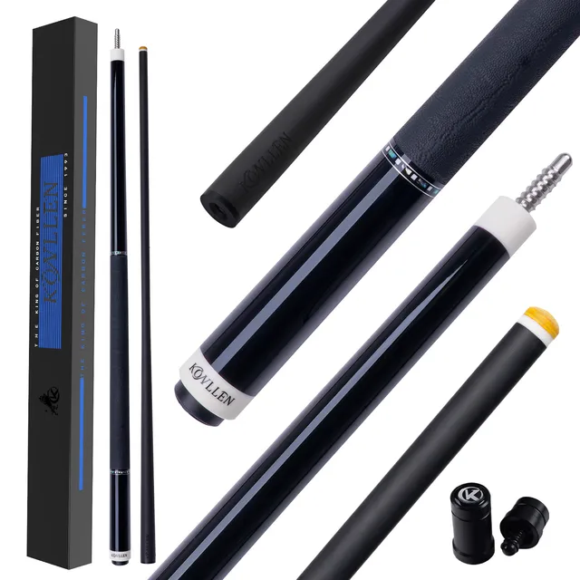 KONLLEN Carbon Fiber Pool Cue Stick Handmade Inlay Cue (Inlay Ring