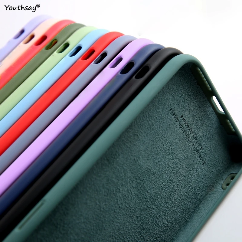Liquid Silicone Soft TPU Phone Bumper Case Cover - Original Coque
