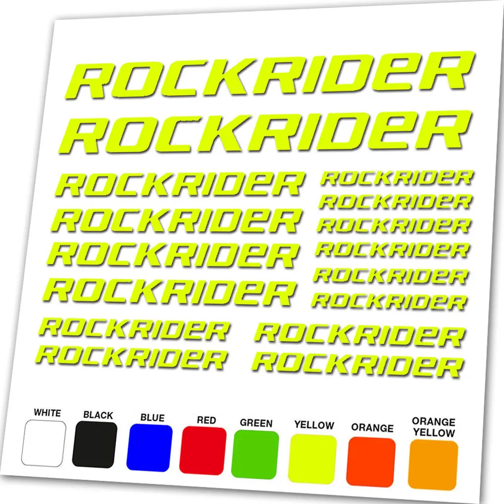 Autocollant graphique en vinyle pour cadre de velo ROCKRIDER autocollant de remplacement pour VTT kit de decalcomanies pour velo de montagne et de
