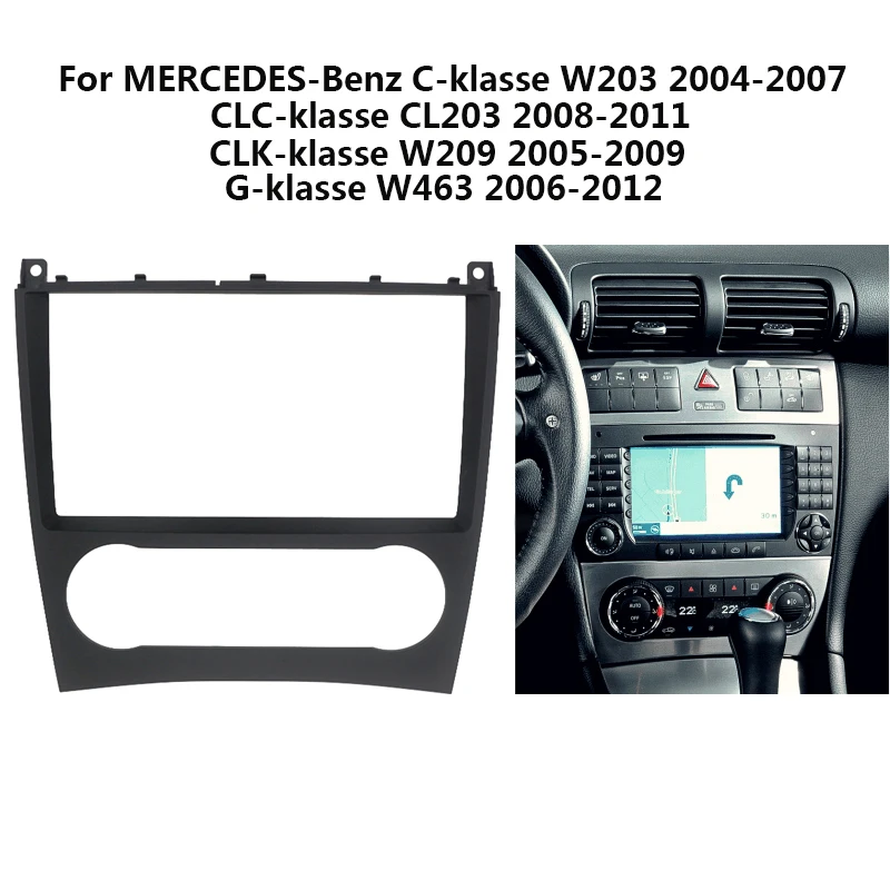 Radio Paneel Kit 1 DIN / 2 DINbevesitigingskitVoorpaneel Frame Geschikt Voor Mercedes Benz A Class B Vito Viano Sprinter 3175216595