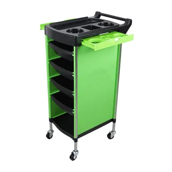 Carrello per parrucchieri, carrello per attrezzi per permanente e tintura per parrucchieri, negozio di barbiere in acciaio inossidabile stoccaggio di grande capacità a sei strati