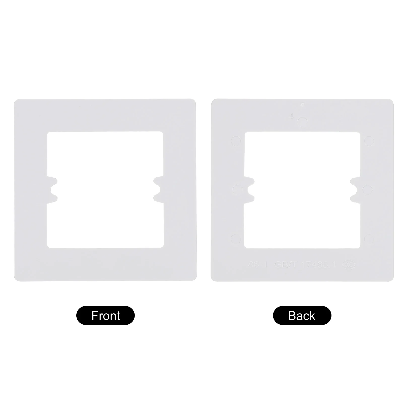 1-5Pc Switch Surround Plate Wall Panel Decoration Single/Dual/Three Gang Switch Socket Acrylic Plate White Black Frame DIY Parts access panel light switch cover switch glass panel multimedia cable wall plate