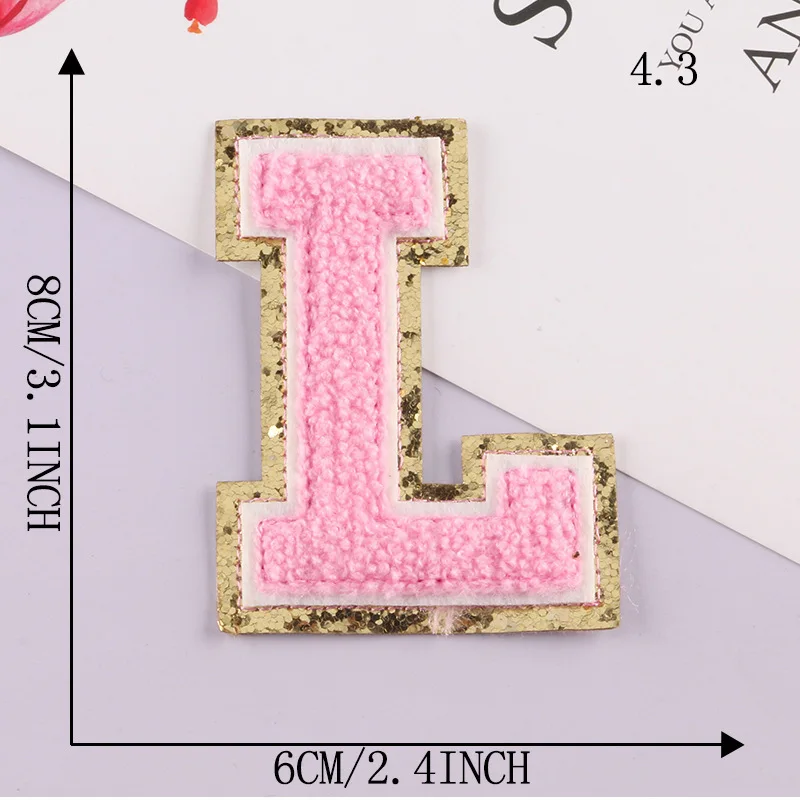 Patch Letters for Clothes - Alphabet Sticky Letter Emblems for DIY Jackets, Bags, and Clothing Projects