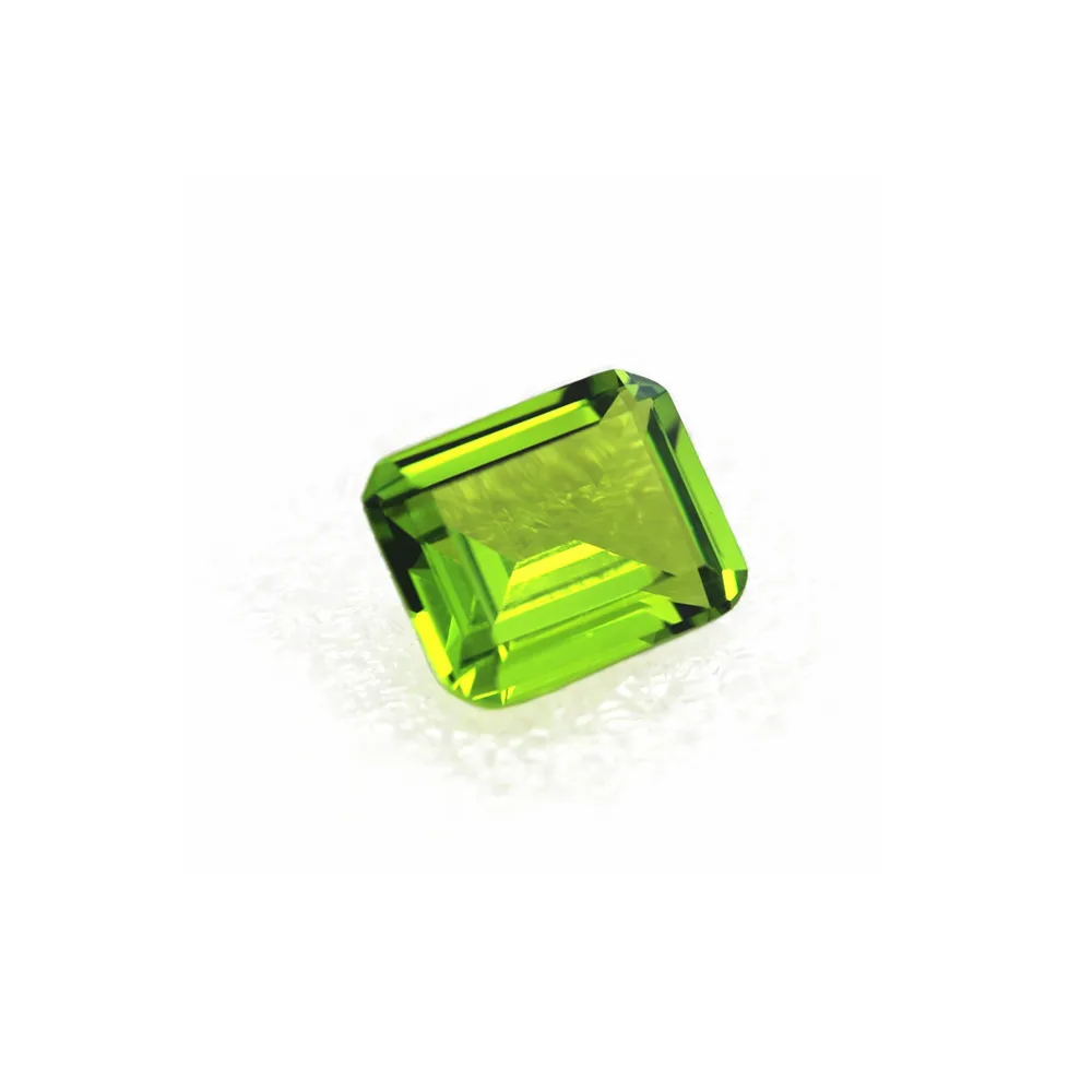 ペリドット レクタングル ファセットカット エメラルドカット