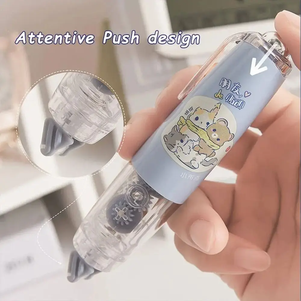 Press-On Cartoon Pen Style Dot Glue Tape Ledger Supplies Study Exam Stationery Correction Tape Double Sided Adhesive 1Pcs