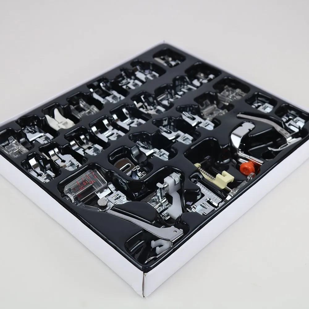 2 stuks universele naaimachines naaivoet rechte steekvoet zigzag voet multifunctionele accessoires geschikt voor alle singer Brother Janome en babylock naaimachines met lage schacht