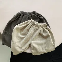 Autumn New Children Loose Trousers Baby Girls Wide Leg Pants Solid Casual Pants Fashion Boys Harem Pants Kids Toddler Clothes 2