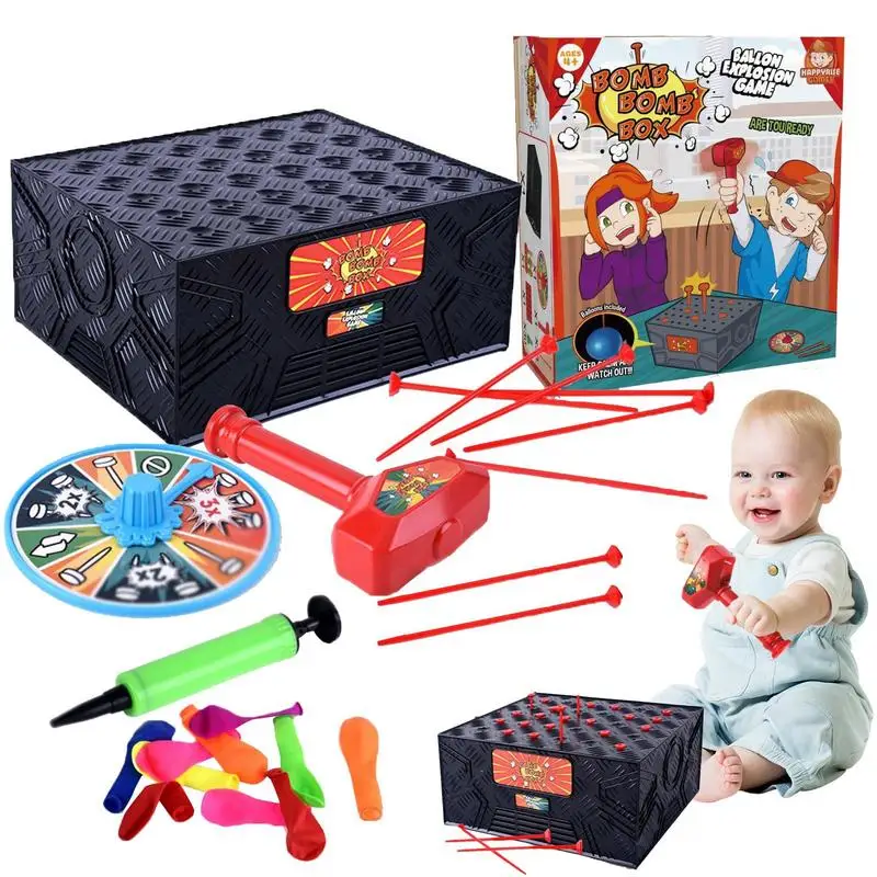 

Balloon Blasting Game Prank Blasting Balloon Box Party Game For Children Fine Motor Skills Toys Balloon Blast Game For Class