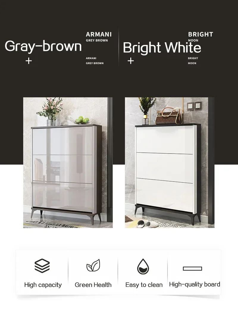 Minimalist Luxury Shoe Cabinets Modern Storage Living Room Cabinet Ultra-thin Shoe Stand Organizer Meuble Chausssure Furnitures