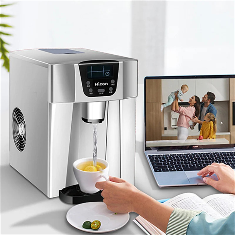 HZB-12D 12kgs/24H Portable Automatic ice Maker, Household bullet round ice make machine for family, small bar,coffee shop 220V 2
