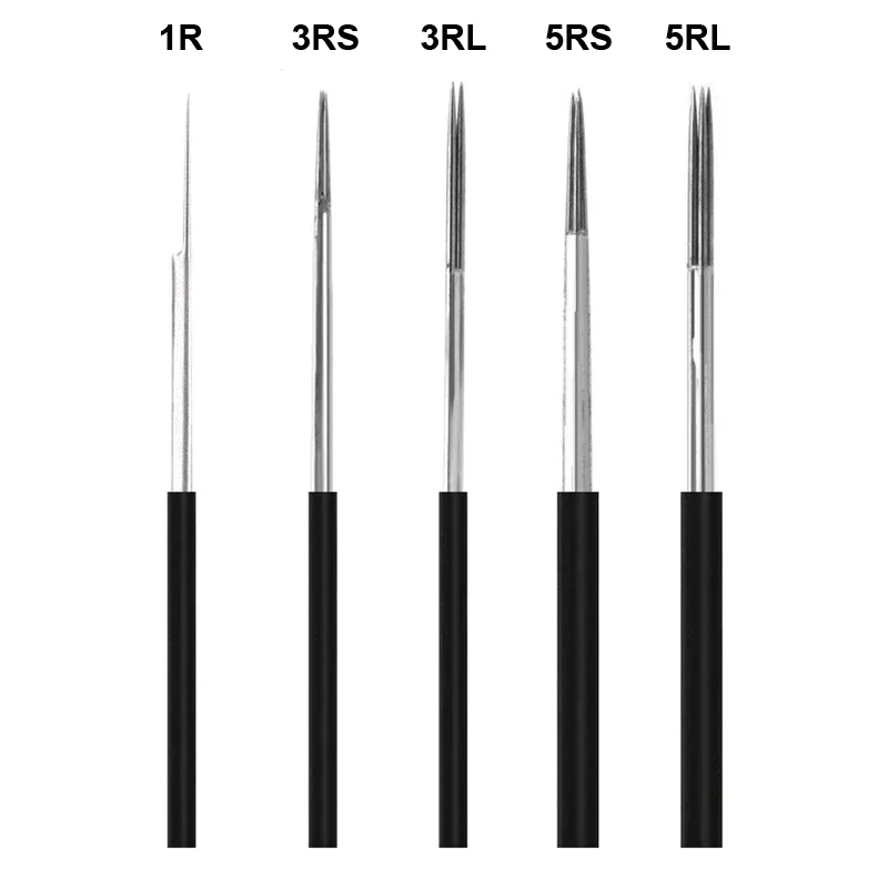 50 pcs microblading 0.28mm 1p permanent round makeup eyebrow 3rs 5rl mist needles manual tattoo for blade blade tebori needles 10pcs microblading tattoo needles permanent makeup eyebrow 3rs 5rl 5rs manual tattoo fog needles for lamina blade agulhas tebori