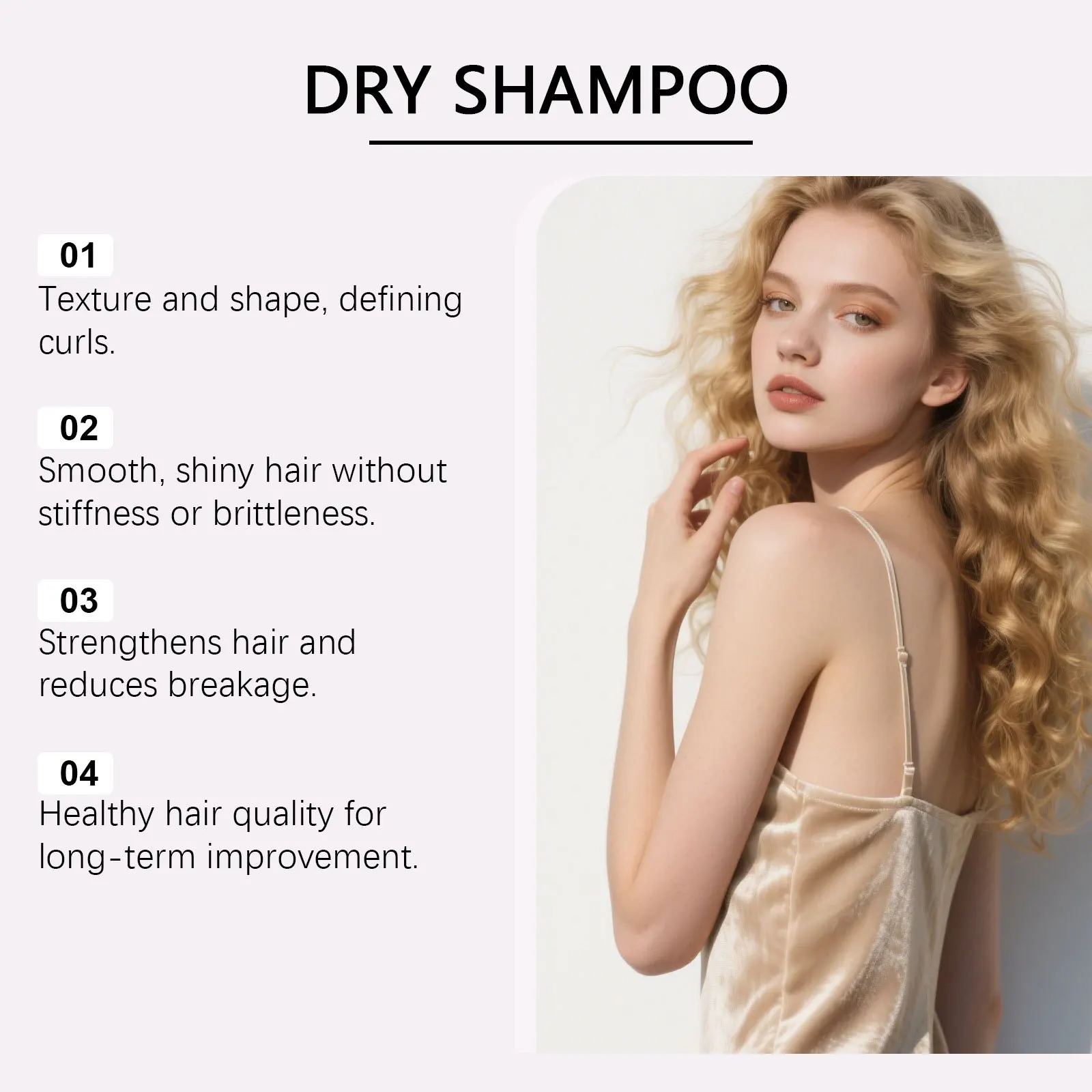 Dry Shampoo Spray Oil Control Volumizing Smooth Nourish Thickening Moisturizing Travel Lightweight Lasting Fluffy Hair Refresher 4