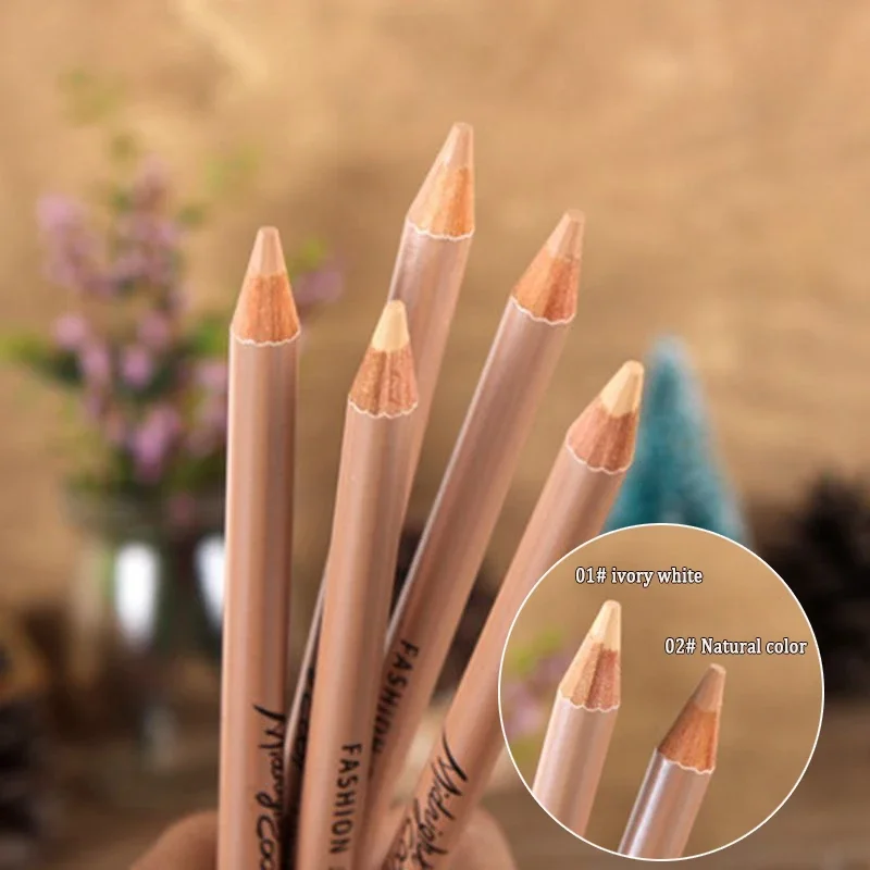 3D Concealer Pencil Covers Acne Spots Dark Circles Wooden Rod Natural Contour Cosmetic Face Makeup Brighten Pen Covers Tools 3
