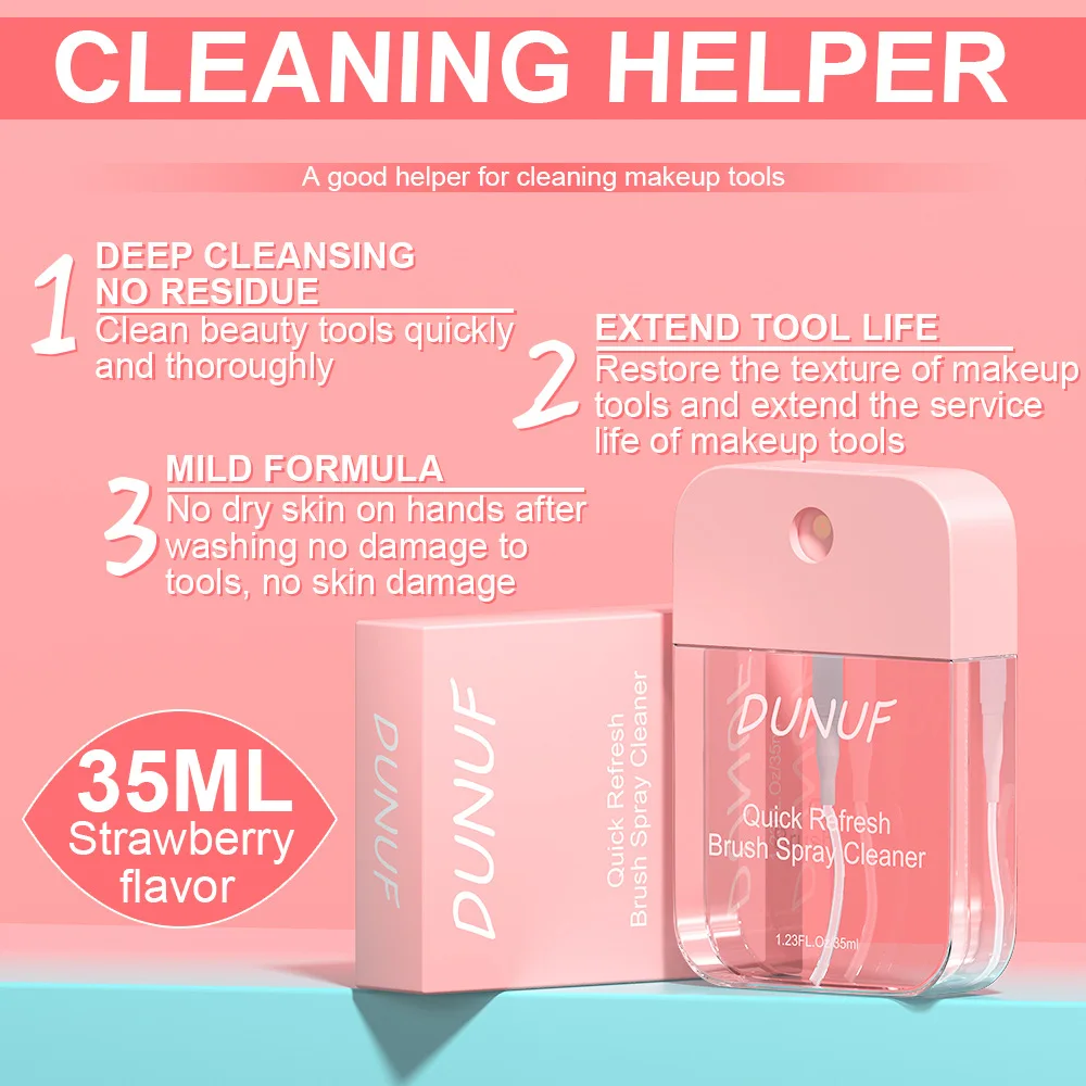 Description Picture 6 of itemMakeup Tools Deep Cleaning Spray Beauty Egg Powder Puff Makeup Brush Cleaning Spray 35ML