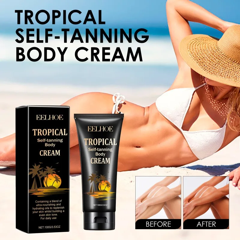 100G Unisex Krachtige Bruiningscrème Zomer Lichaam Zelfbruinende Crème Vrouwen Waterdicht Snel Tan Crème Man Huid Bronzing Lotion